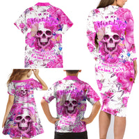 In My Next Life I Want To Be The Karma Fairy Family Matching Long Sleeve Bodycon Dress and Hawaiian Shirt - Wonder Print Shop