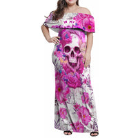 In My Next Life I Want To Be The Karma Fairy Family Matching Off Shoulder Maxi Dress and Hawaiian Shirt - Wonder Print Shop