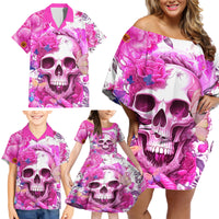 In My Next Life I Want To Be The Karma Fairy Family Matching Off Shoulder Short Dress and Hawaiian Shirt - Wonder Print Shop