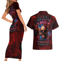 But My Go F Your Self Is Fully Couples Matching Short Sleeve Bodycon Dress and Hawaiian Shirt - Wonder Print Shop