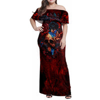 But My Go F Your Self Is Fully Family Matching Off Shoulder Maxi Dress and Hawaiian Shirt - Wonder Print Shop