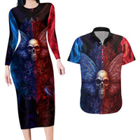 I am Who I Am Your Approval Isn't Needed Couples Matching Long Sleeve Bodycon Dress and Hawaiian Shirt - Wonder Print Shop