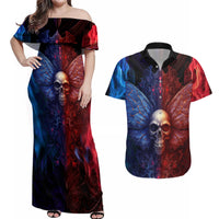 I am Who I Am Your Approval Isn't Needed Couples Matching Off Shoulder Maxi Dress and Hawaiian Shirt - Wonder Print Shop