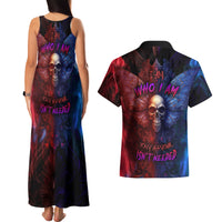 I am Who I Am Your Approval Isn't Needed Couples Matching Tank Maxi Dress and Hawaiian Shirt - Wonder Print Shop