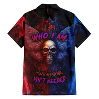 I am Who I Am Your Approval Isn't Needed Family Matching Long Sleeve Bodycon Dress and Hawaiian Shirt - Wonder Print Shop
