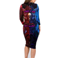 I am Who I Am Your Approval Isn't Needed Family Matching Long Sleeve Bodycon Dress and Hawaiian Shirt - Wonder Print Shop