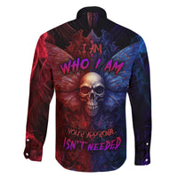 I am Who I Am Your Approval Isn't Needed Family Matching Off Shoulder Maxi Dress and Hawaiian Shirt - Wonder Print Shop