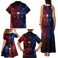 I am Who I Am Your Approval Isn't Needed Family Matching Tank Maxi Dress and Hawaiian Shirt - Wonder Print Shop