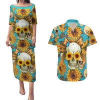 She Is Sunshine Mixed With A Little Hurricane Couples Matching Puletasi Dress and Hawaiian Shirt - Wonder Print Shop