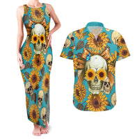 She Is Sunshine Mixed With A Little Hurricane Couples Matching Tank Maxi Dress and Hawaiian Shirt - Wonder Print Shop