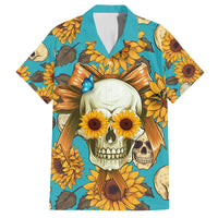 She Is Sunshine Mixed With A Little Hurricane Family Matching Off Shoulder Short Dress and Hawaiian Shirt - Wonder Print Shop