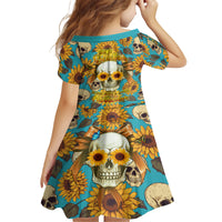 She Is Sunshine Mixed With A Little Hurricane Family Matching Puletasi Dress and Hawaiian Shirt - Wonder Print Shop