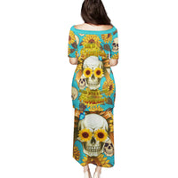 She Is Sunshine Mixed With A Little Hurricane Family Matching Puletasi Dress and Hawaiian Shirt - Wonder Print Shop