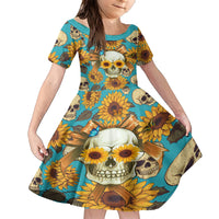 She Is Sunshine Mixed With A Little Hurricane Family Matching Short Sleeve Bodycon Dress and Hawaiian Shirt - Wonder Print Shop