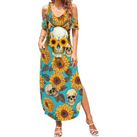 She Is Sunshine Mixed With A Little Hurricane Family Matching Summer Maxi Dress and Hawaiian Shirt - Wonder Print Shop