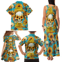 She Is Sunshine Mixed With A Little Hurricane Family Matching Tank Maxi Dress and Hawaiian Shirt - Wonder Print Shop