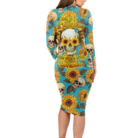 She Is Sunshine Mixed With A Little Hurricane Long Sleeve Bodycon Dress - Wonder Print Shop