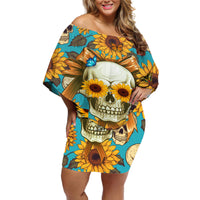 She Is Sunshine Mixed With A Little Hurricane Off Shoulder Short Dress - Wonder Print Shop