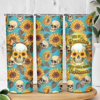 She Is Sunshine Mixed With A Little Hurricane Skinny Tumbler - Wonder Print Shop