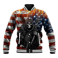 America Live It Love it Or Get the Hell Out Baseball Jacket - Wonder Print Shop