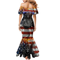 America Live It Love it Or Get the Hell Out Family Matching Mermaid Dress and Hawaiian Shirt - Wonder Print Shop