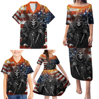 America Live It Love it Or Get the Hell Out Family Matching Puletasi Dress and Hawaiian Shirt - Wonder Print Shop