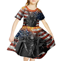 America Live It Love it Or Get the Hell Out Kid Short Sleeve Dress - Wonder Print Shop