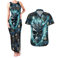 Welcome To The Dark Side Couples Matching Tank Maxi Dress and Hawaiian Shirt - Wonder Print Shop
