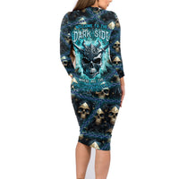 Welcome To The Dark Side Family Matching Long Sleeve Bodycon Dress and Hawaiian Shirt - Wonder Print Shop