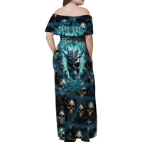 Welcome To The Dark Side Family Matching Off Shoulder Maxi Dress and Hawaiian Shirt - Wonder Print Shop