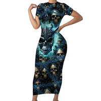 Welcome To The Dark Side Family Matching Short Sleeve Bodycon Dress and Hawaiian Shirt - Wonder Print Shop
