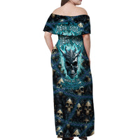 Welcome To The Dark Side Off Shoulder Maxi Dress - Wonder Print Shop