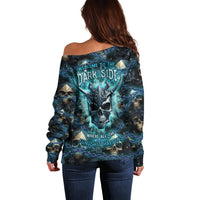 Welcome To The Dark Side Off Shoulder Sweater - Wonder Print Shop