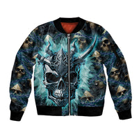 Welcome To The Dark Side Sleeve Zip Bomber Jacket - Wonder Print Shop