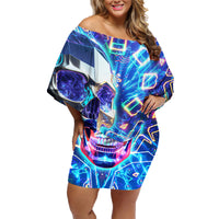 Be Careful Who You F Over Some Of Us F Back Family Matching Off Shoulder Short Dress and Hawaiian Shirt - Wonder Print Shop