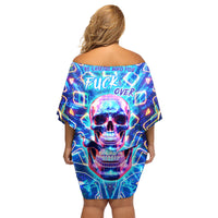 Be Careful Who You F Over Some Of Us F Back Family Matching Off Shoulder Short Dress and Hawaiian Shirt - Wonder Print Shop
