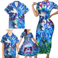 Be Careful Who You F Over Some Of Us F Back Family Matching Short Sleeve Bodycon Dress and Hawaiian Shirt - Wonder Print Shop