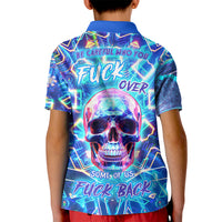 Be Careful Who You F Over Some Of Us F Back Kid Polo Shirt - Wonder Print Shop