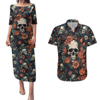 I Talk I Smile I Laugh Too But Be Care Ful When I'm Silent Couples Matching Puletasi Dress and Hawaiian Shirt - Wonder Print Shop