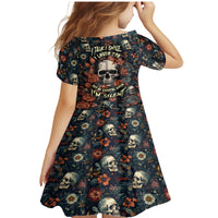 I Talk I Smile I Laugh Too But Be Care Ful When I'm Silent Family Matching Mermaid Dress and Hawaiian Shirt - Wonder Print Shop