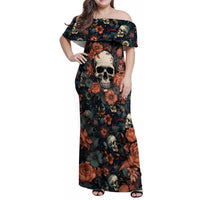I Talk I Smile I Laugh Too But Be Care Ful When I'm Silent Family Matching Off Shoulder Maxi Dress and Hawaiian Shirt - Wonder Print Shop