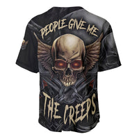 People Give Me The Creep Baseball Jersey - Wonder Print Shop