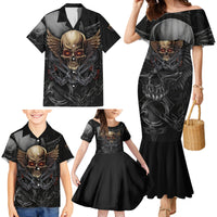 People Give Me The Creep Family Matching Mermaid Dress and Hawaiian Shirt - Wonder Print Shop