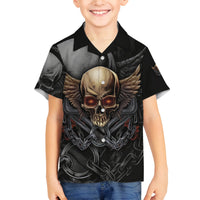 People Give Me The Creep Family Matching Off Shoulder Long Sleeve Dress and Hawaiian Shirt - Wonder Print Shop