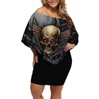 People Give Me The Creep Family Matching Off Shoulder Short Dress and Hawaiian Shirt - Wonder Print Shop