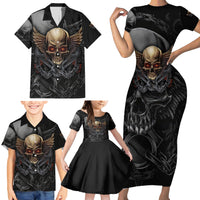People Give Me The Creep Family Matching Short Sleeve Bodycon Dress and Hawaiian Shirt - Wonder Print Shop