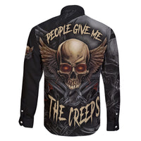 People Give Me The Creep Family Matching Short Sleeve Bodycon Dress and Hawaiian Shirt - Wonder Print Shop