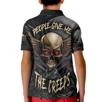 People Give Me The Creep Kid Polo Shirt - Wonder Print Shop