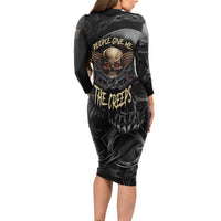 People Give Me The Creep Long Sleeve Bodycon Dress - Wonder Print Shop