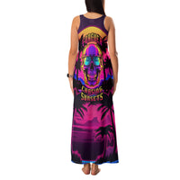 Foreuer Chasing Sunsets Skull Family Matching Tank Maxi Dress and Hawaiian Shirt - Wonder Print Shop